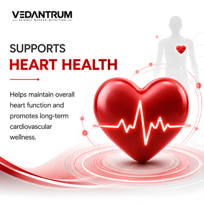 CardioRise | Citrus Bergamot, CoQ10 & Aged Garlic | Daily Heart Health & Cardiovascular Wellness Supplement | Vedantrum