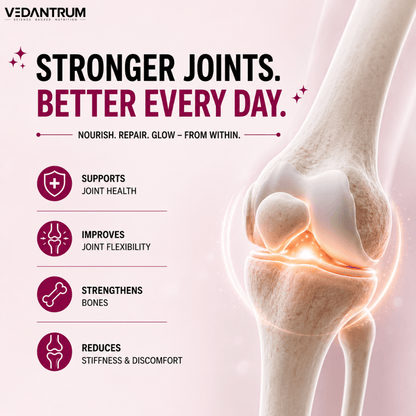 Multi Collagen Complex Type I, II, III, V & X | Skin, Joint & Hair Support | Vedantrum