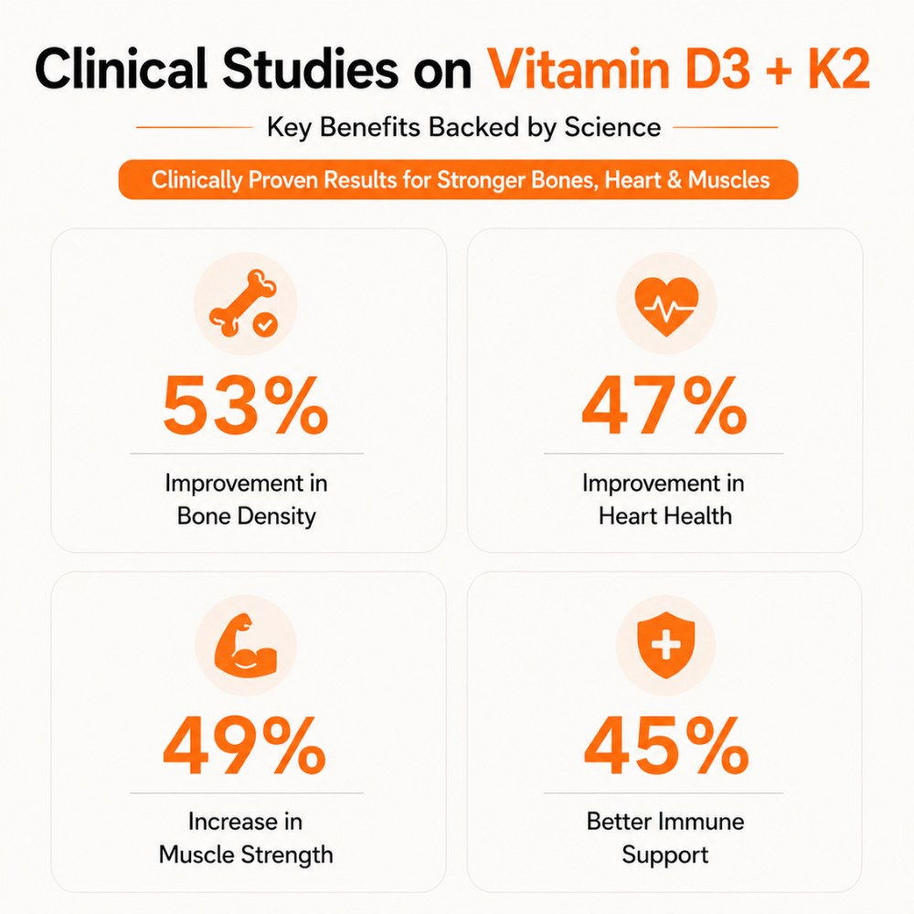 Vitamin D3 600IU + K2 MK7 | Vegan Plant-Based | Bone, Heart & Immunity Support | Vedantrum