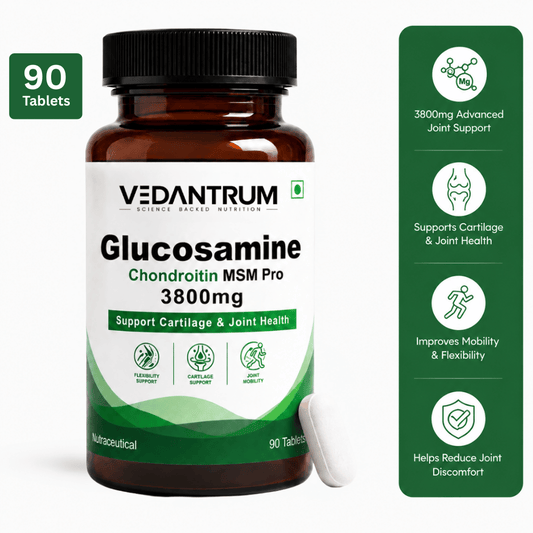 Glucosamine Chondroitin MSM Pro 3800mg | Joint Support & Mobility Supplement | Vedantrum