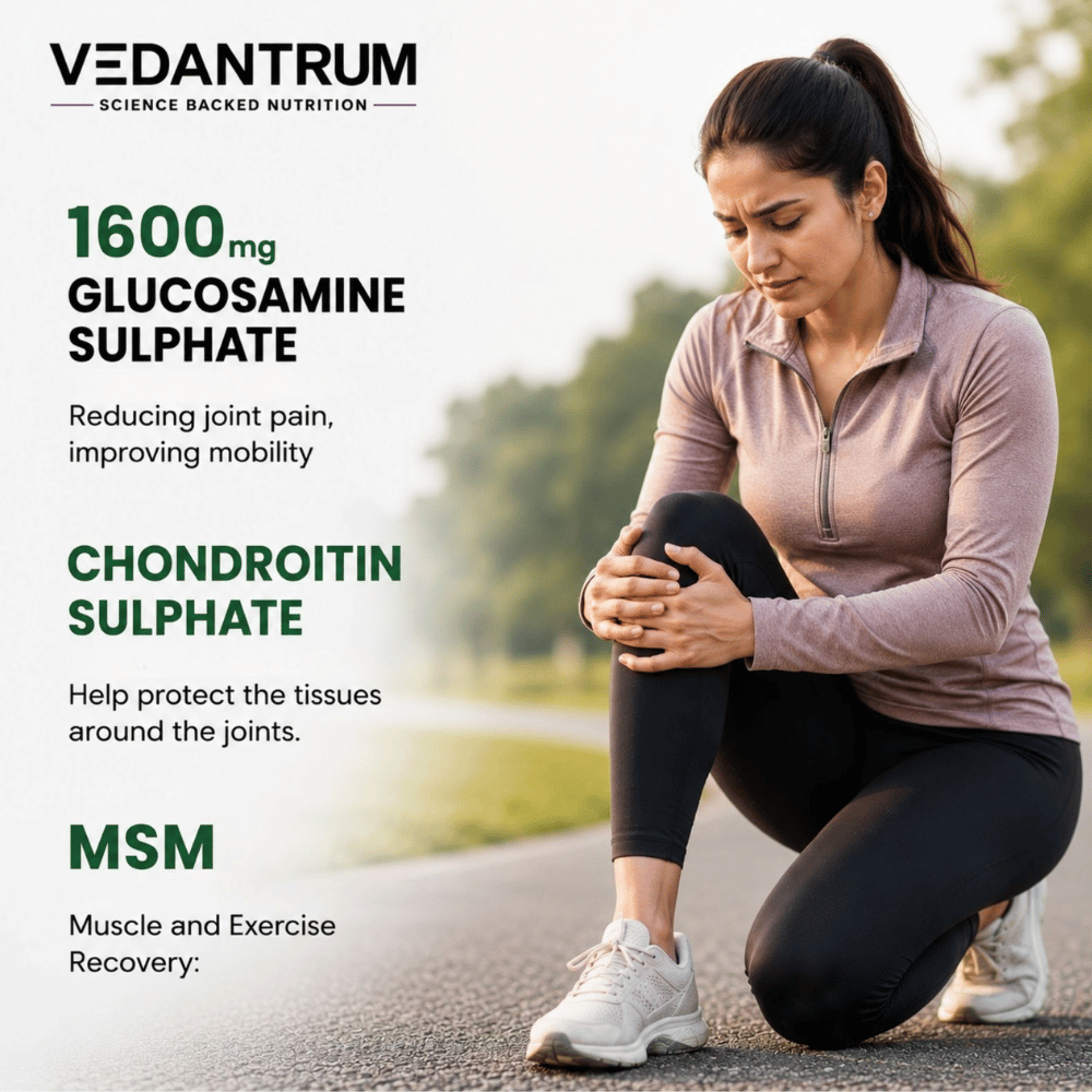 Glucosamine Chondroitin MSM Pro 3800mg | Joint Support & Mobility Supplement | Vedantrum
