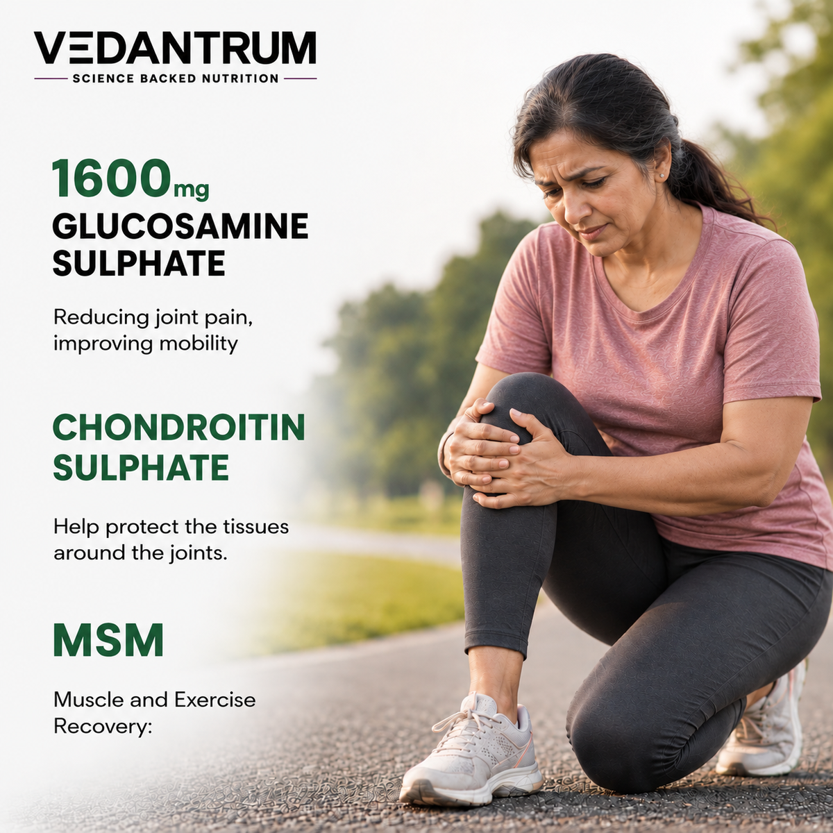 Glucosamine Chondroitin MSM Pro 3800mg | Joint Support & Mobility Supplement