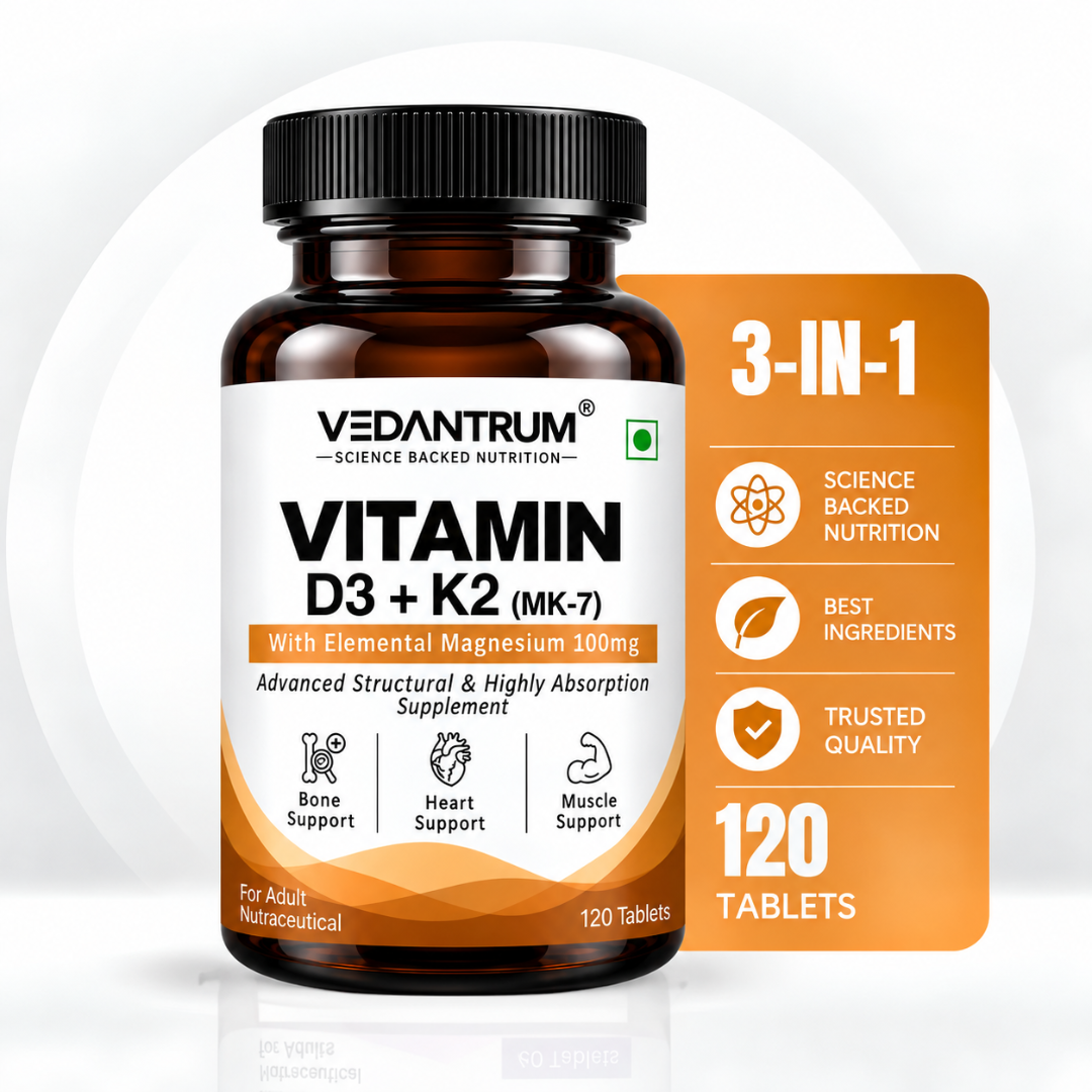Vitamin D3 600IU + K2 MK7 | Vegan Plant-Based | Bone, Heart & Immunity Support