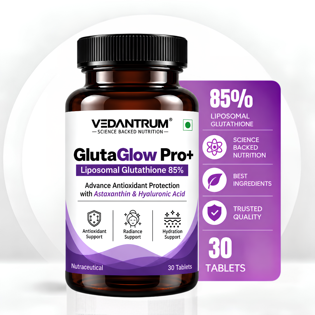 Liposomal Glutathione 85% 500mg | Skin Brightening & Whitening Support Supplement | GlutaGlow Pro+
