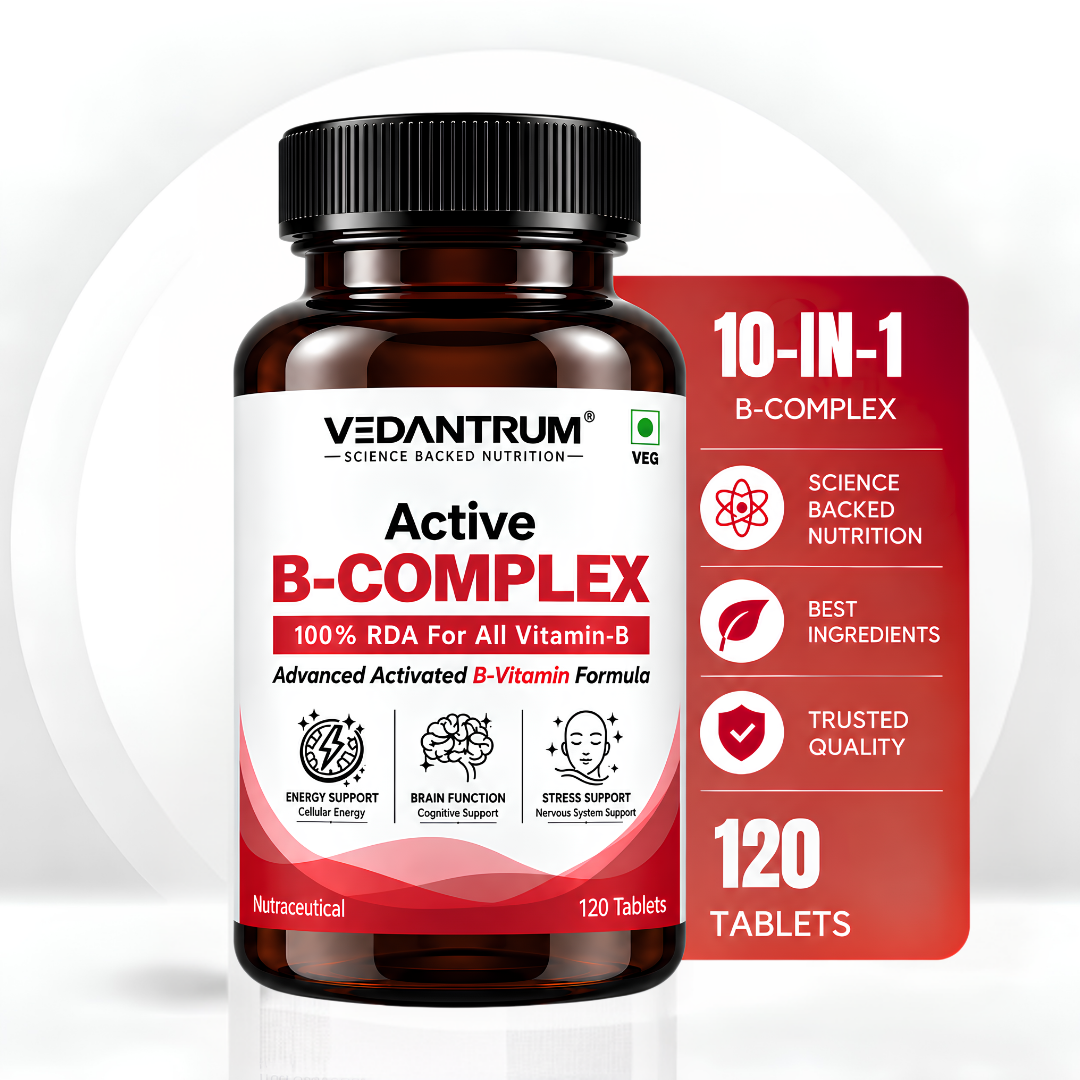 Methylated B-Complex Vitamins B1-B12 | Energy, Stress & Brain Support Supplement