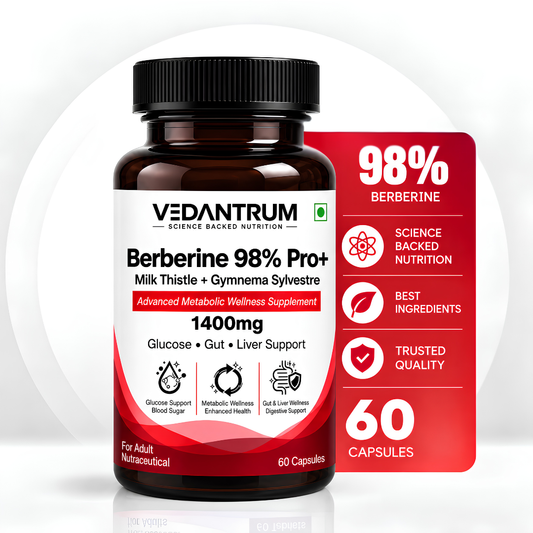 Berberine 98% with Milk Thistle | Blood Sugar, Gut Health & Metabolic Support