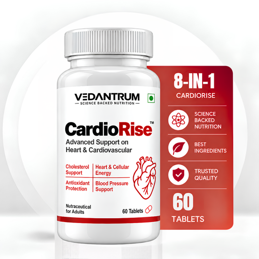 CardioRise | Citrus Bergamot, CoQ10 & Aged Garlic | Daily Heart Health & Cardiovascular Wellness Supplement