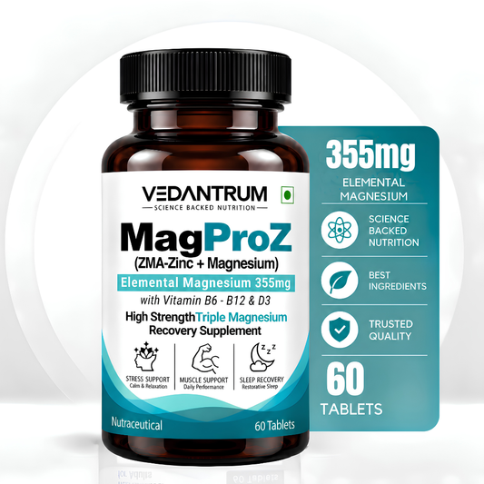 Magnesium Glycinate ZMA Formula with Zinc, B6, B12 & D3 | Sleep & Recovery Support | MagProZ