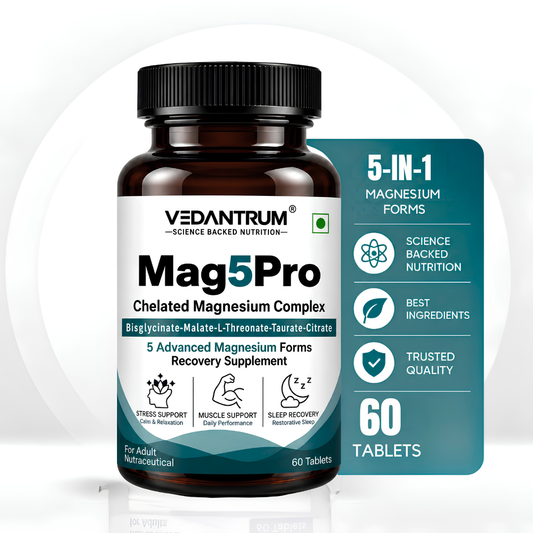 5-Form Chelated Magnesium Complex with B6, Zinc & D3 | Sleep, Muscle & Stress Support | Mag5Pro