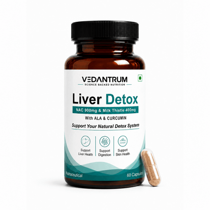 Liver Detox | Advanced Liver Cleanse & Antioxidant Support Supplement | Vedantrum