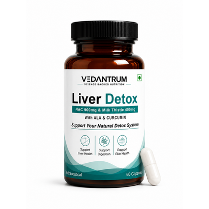 Liver Detox | Advanced Liver Cleanse & Antioxidant Support Supplement | Vedantrum