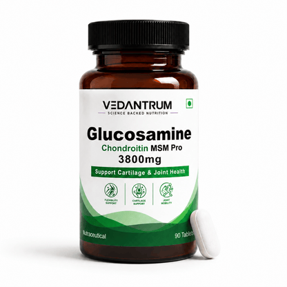 Glucosamine Chondroitin MSM Pro 3800mg | Joint Support & Mobility Supplement | Vedantrum