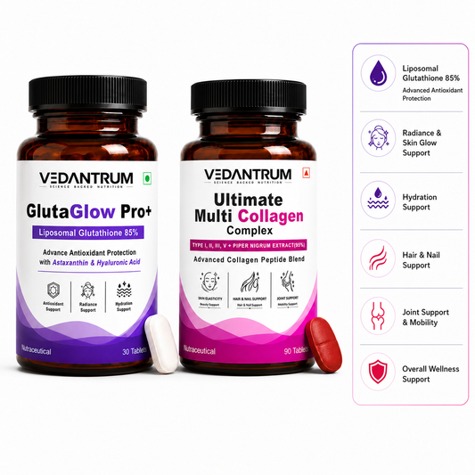 Combo Ultimate Multi Collagen Complex + Liposomal Glutathione 85% 500mg