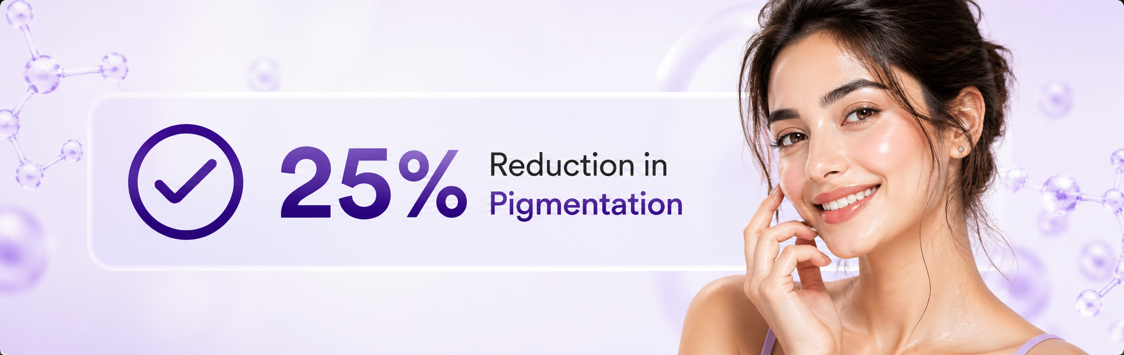 reduction in pigmentation