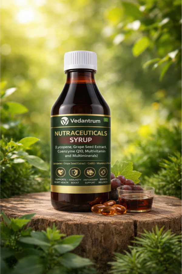 Nutraceuticals(Lycopene, Grape Seed Extract, Coenzyme Q10,Multivitamin  and Multiminerals) Syrup